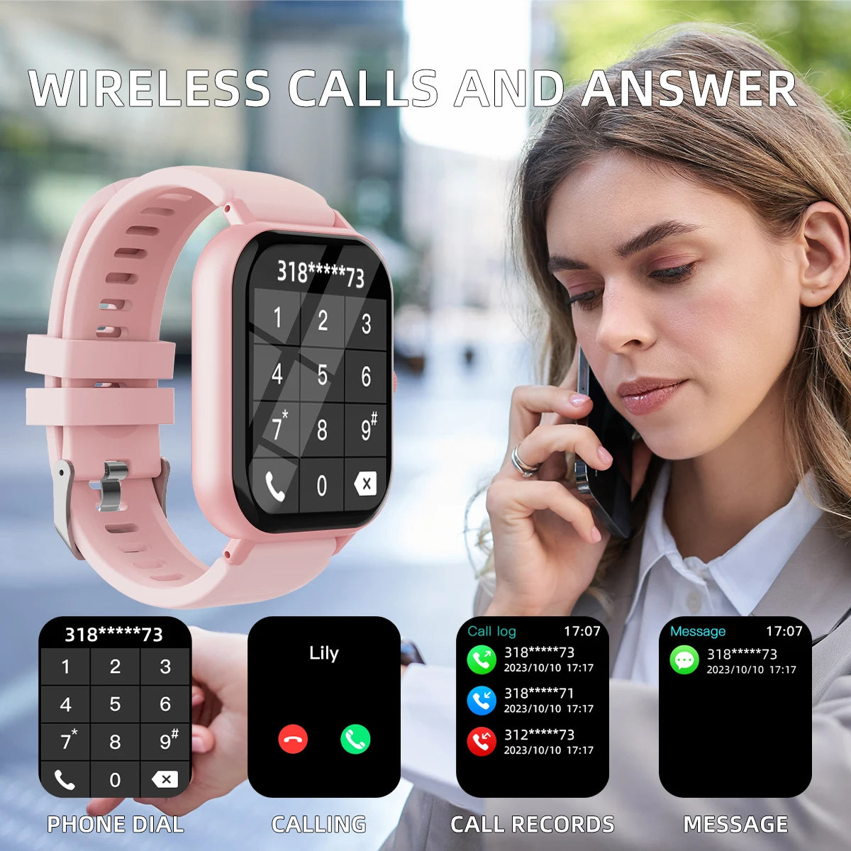 1.99" Bluetooth Call Smartwatch