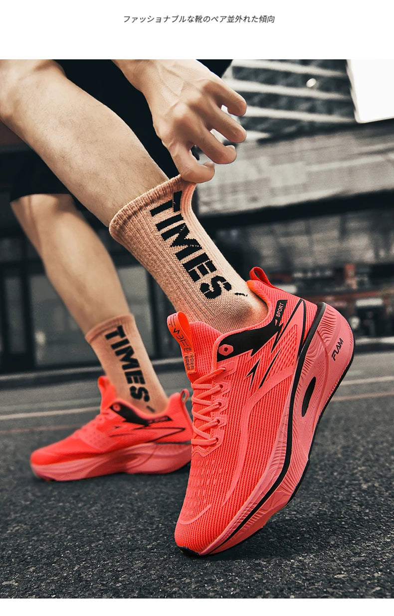 INS Carbon Plate Marathon Shoes Men's Casual Sneakers Running Sports Shoes Lightweight Comfy Athletic Gym WaklingSneakers Footwear