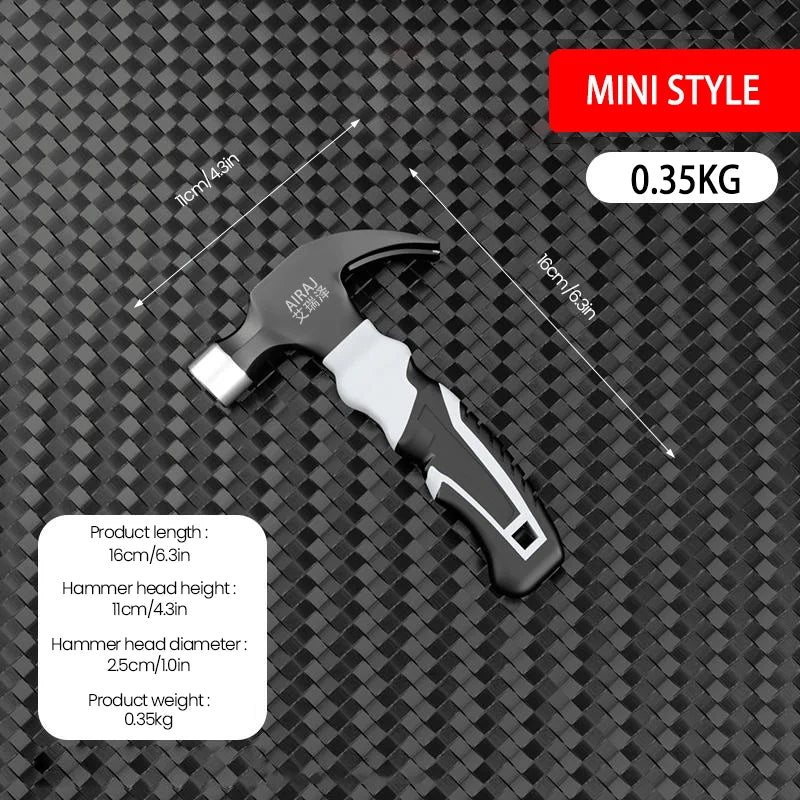 AIRAJ Claw Hammer Short/Long Handle, High Carbon Steel, Durable Tool