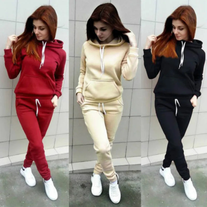 Casual Tracksuit 2-Piece Hoodie and Pant Set