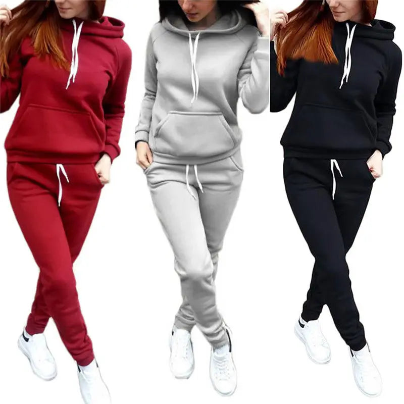 Casual Tracksuit 2-Piece Hoodie and Pant Set