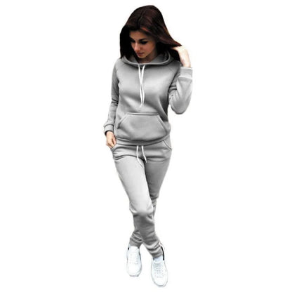 Casual Tracksuit 2-Piece Hoodie and Pant Set