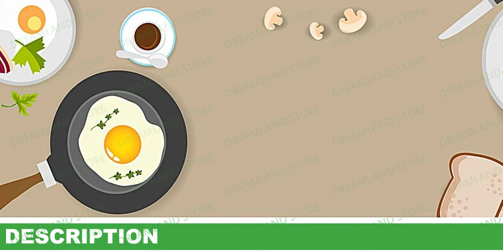 20cm Cast Iron Round Omelette Frying Pan with Single Handle
