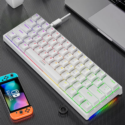 K620 Mini 61 Keys RGB Mechanical Gaming Keyboard with Hotswap