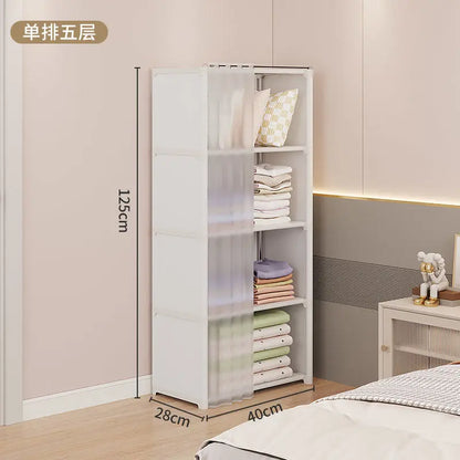 Multi-Layer Plastic Wardrobe Storage Cabinet