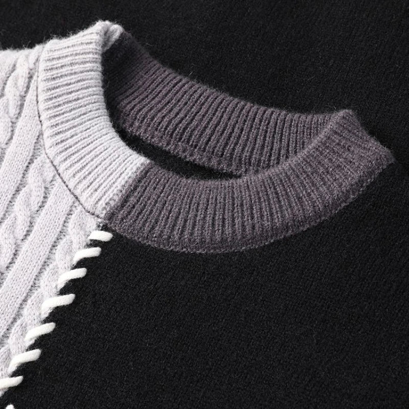 Men's O-Neck Knitted Sweater