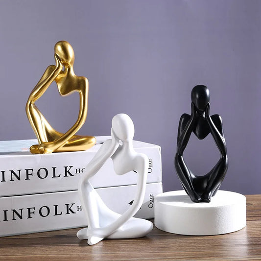 Nordic Abstract Thinker Resin Art Decoration