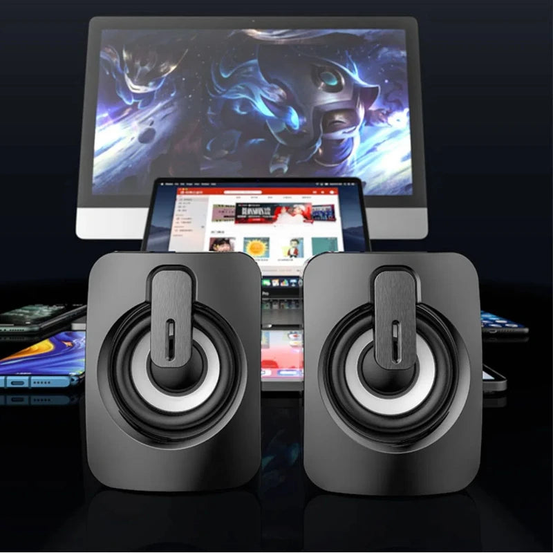 Portable USB 3.5mm Audio Interface Subwoofer Speaker