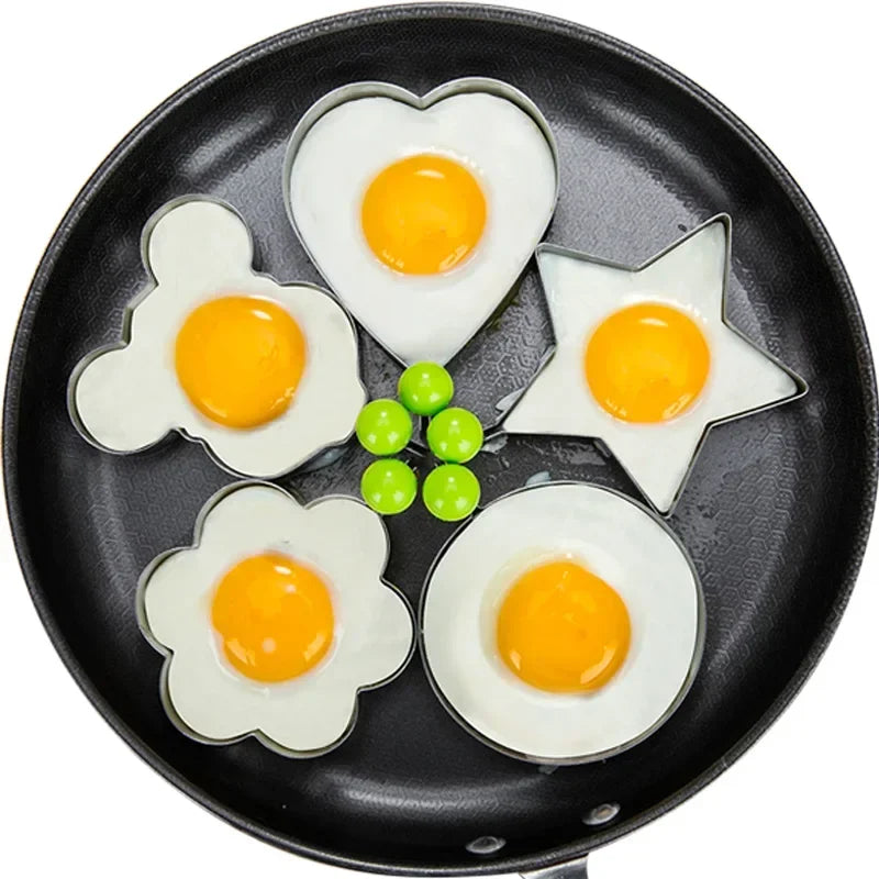 Stainless Steel Fried Egg, Pancake, Omelette Rings - 5 Styles