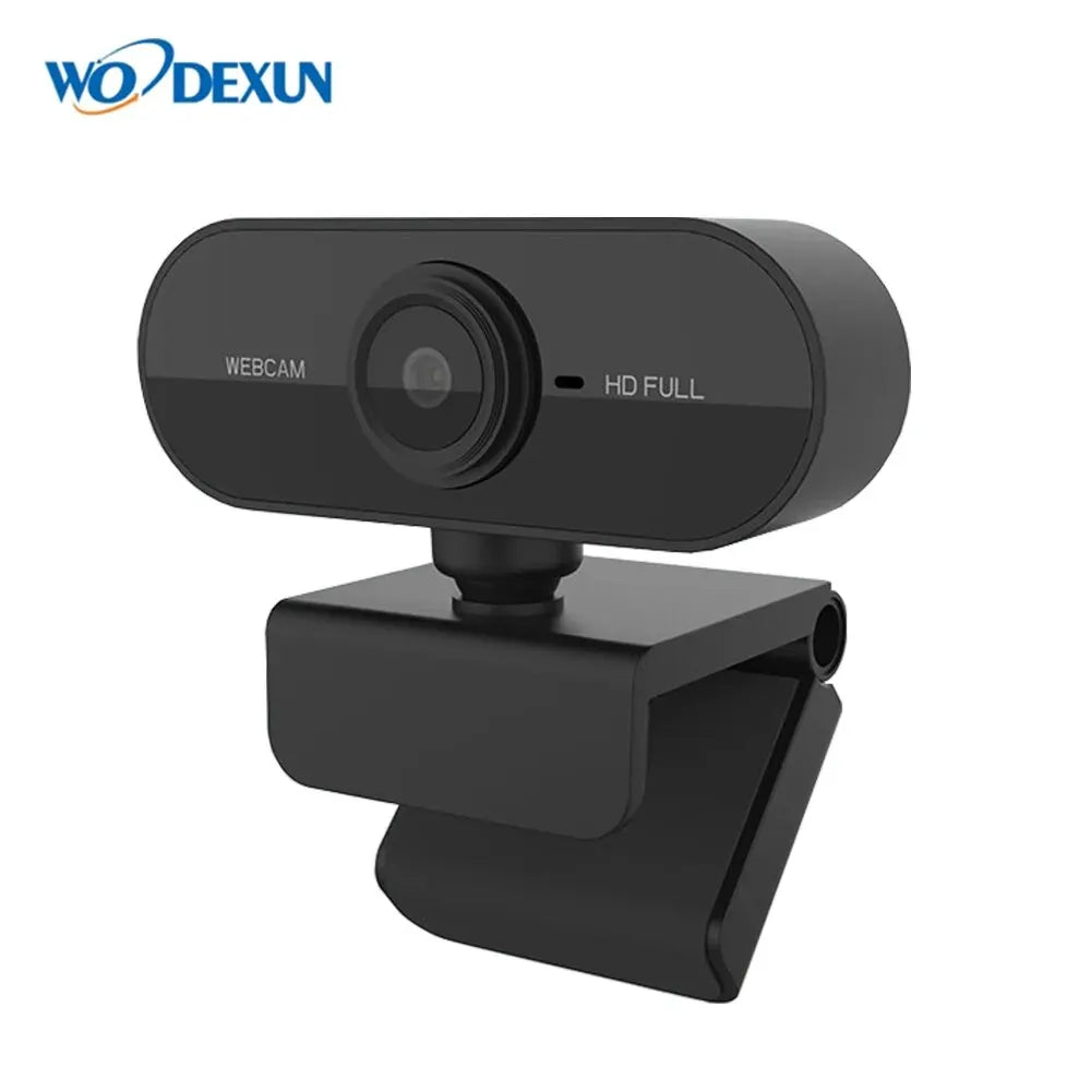 1080P HD USB Webcam with Microphone for PC, Work, Tripod