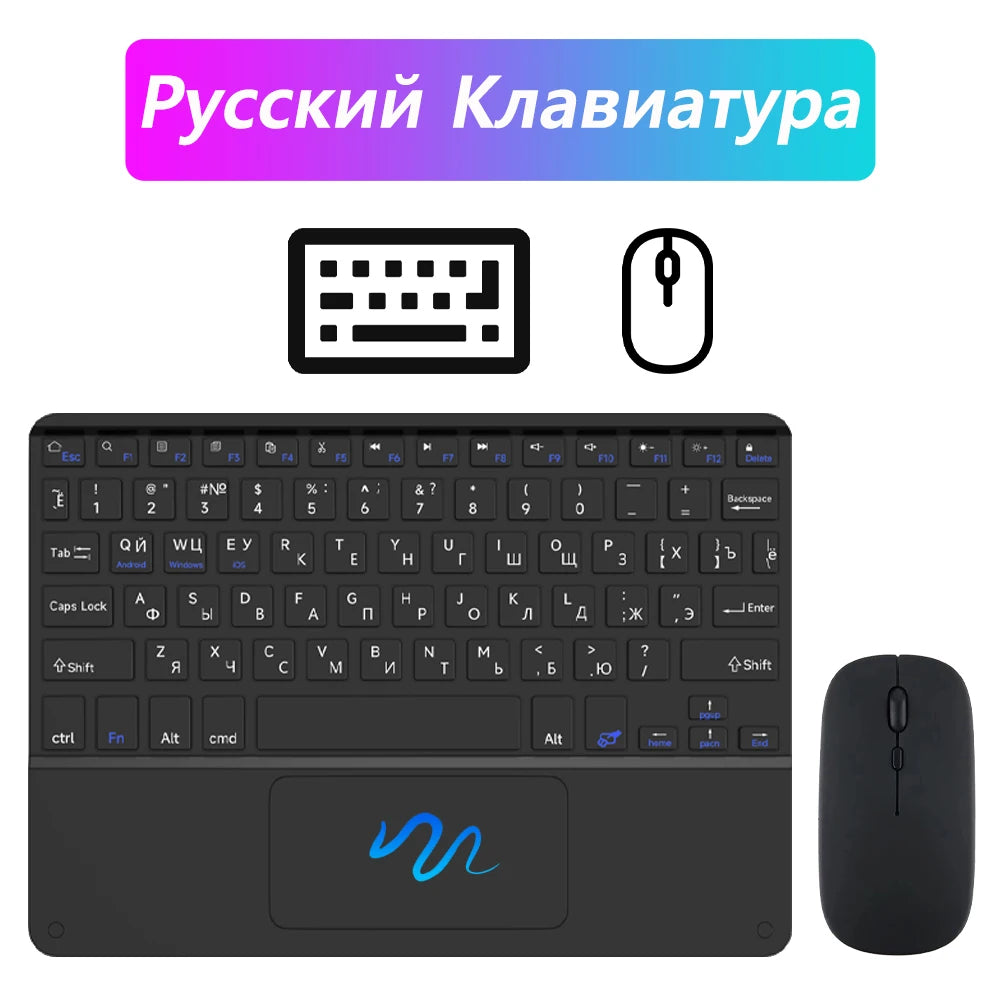 CASEPOKE Wireless Keyboard with Touchpad for iPad, Android, Windows