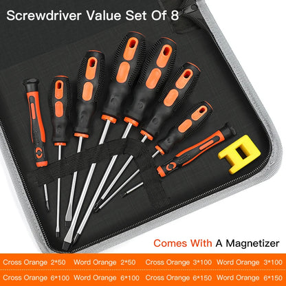 AIRAJ Insulated Screwdriver Set with Magnetizer for Appliance Repair