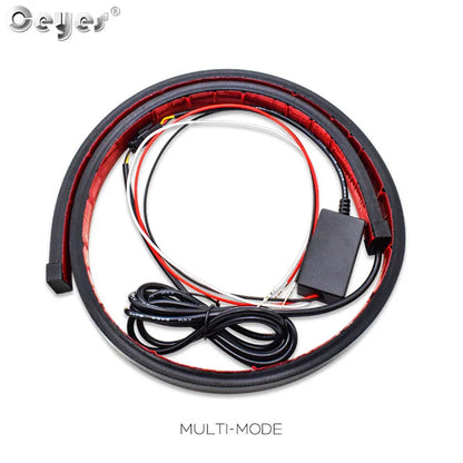 90cm Auto High Mount Brake Stop Lights Car Styling Accessories Additional Brake Lamp Warning Turn Signal LED Strips Waterproof