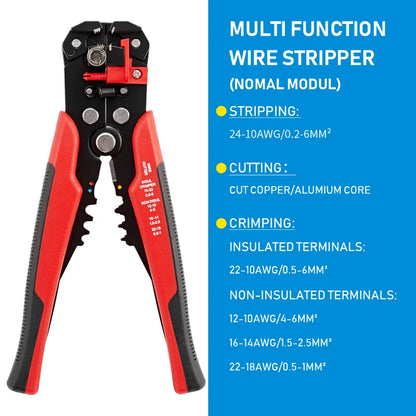 Adjustable Crimper Cable Cutter, Automatic Wire Stripper, Multifunctional Hand Tool