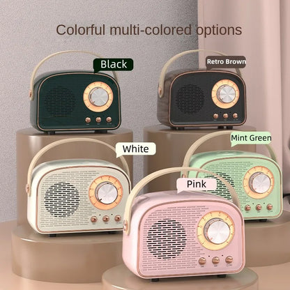 Retro Mini Bluetooth Speaker Portable Music Player