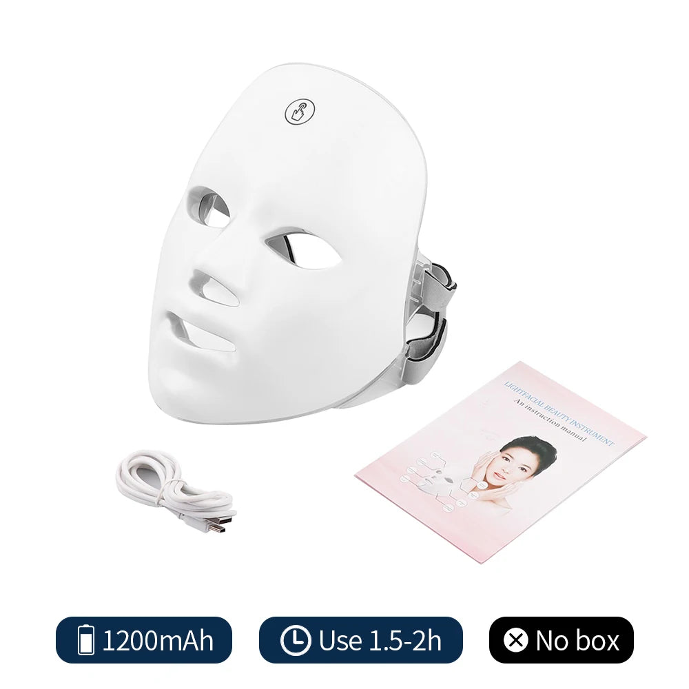 7-Color LED Photon Therapy Mask for Anti-Aging Skin Care