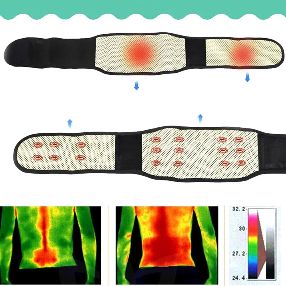 Adjustable Tourmaline Magnetic Therapy Lumbar Brace