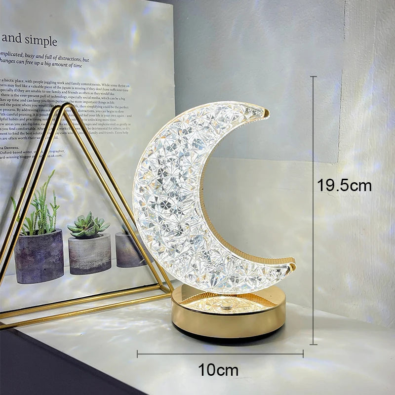 Crystal LED Table Lamp with Remote