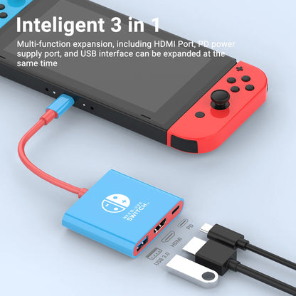 Portable Nintendo Switch Docking Station TYPE-C Hub with HDMI USB