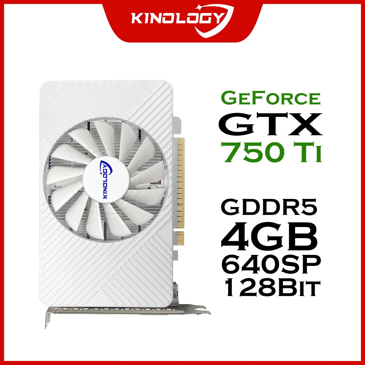 Kinology GTX 750 Ti 4GB GDDR5 Graphics Card 192bit Video