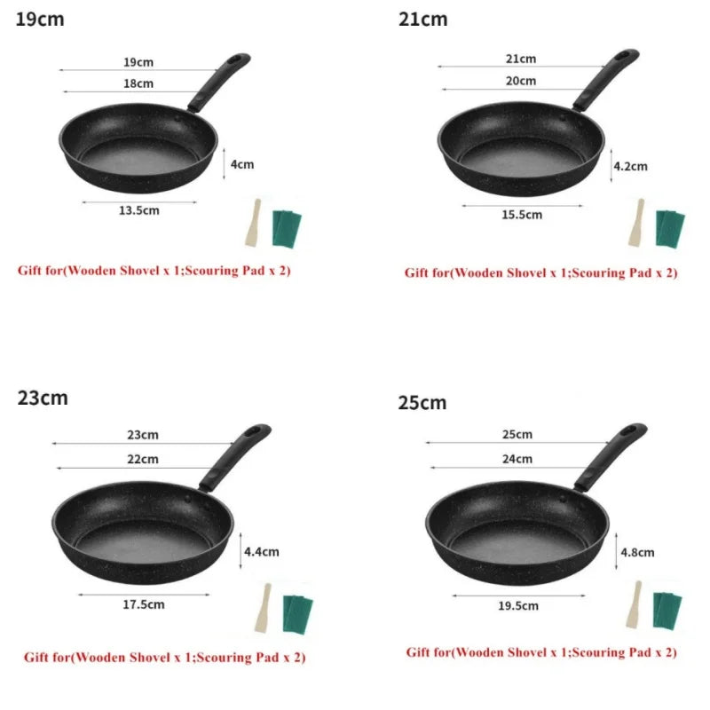 Maifan Stone Non-Stick Frying Pan for Gas and Induction Cooker