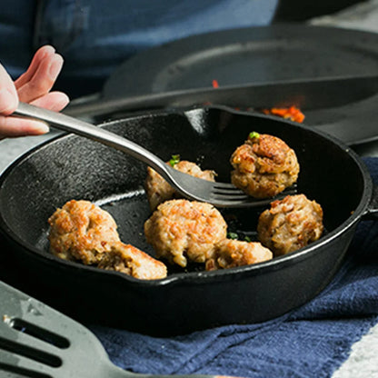 Pan Iron Cast Frying Egg Steak Cooker Pot Mini Enamel Saucepan Steak Steak Cookers Maker Cookware Omelet Sandwich Waffle Grill