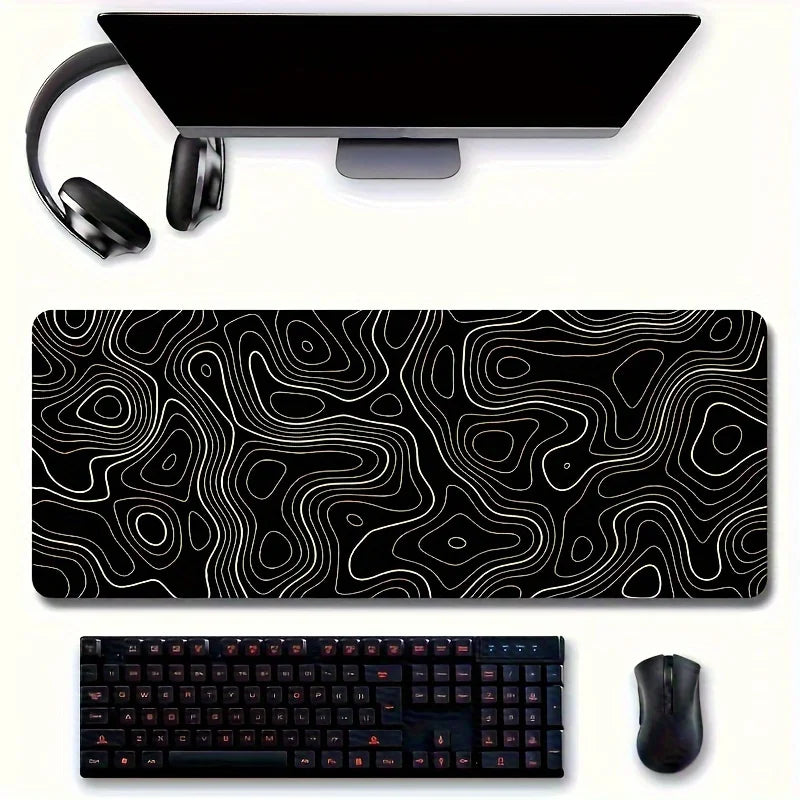 Large Non-Slip Rubber Mouse Pad for Gaming and Desk Use