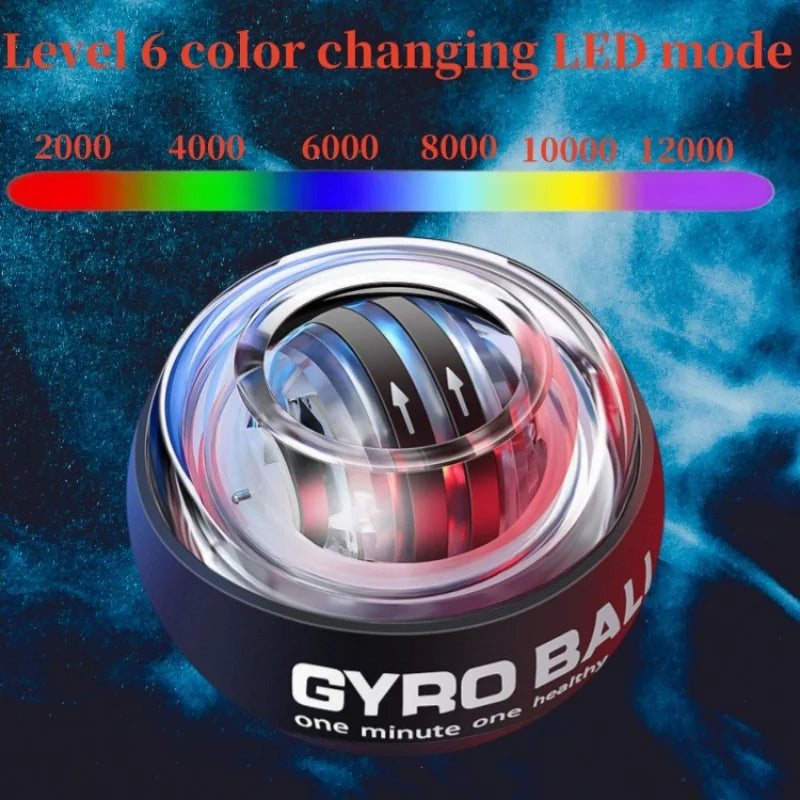 LED Gyroscopic Power Wrist Ball Hand Muscle Strength Trainer Exercise