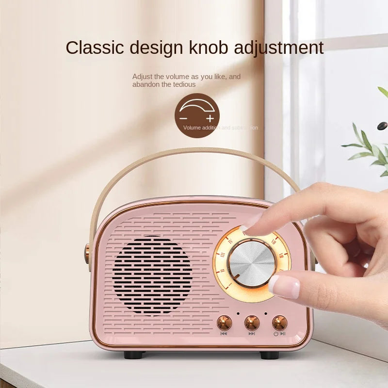 Retro Mini Bluetooth Speaker Portable Music Player