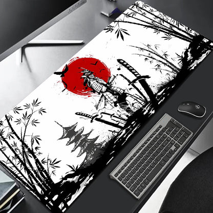 Samurai Warrior Mousepad Gaming Desk Mat Computer Accessories for PC