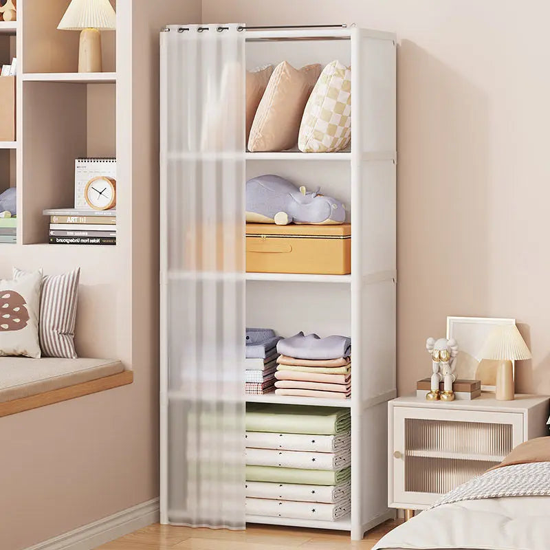 Multi-Layer Plastic Wardrobe Storage Cabinet