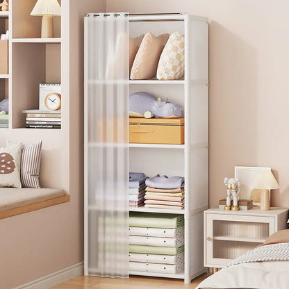 Multi-Layer Plastic Wardrobe Storage Cabinet