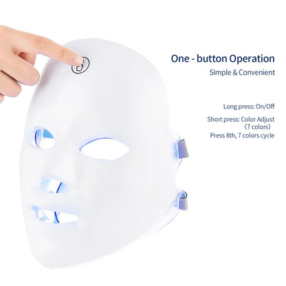 7-Color LED Photon Therapy Mask for Anti-Aging Skin Care