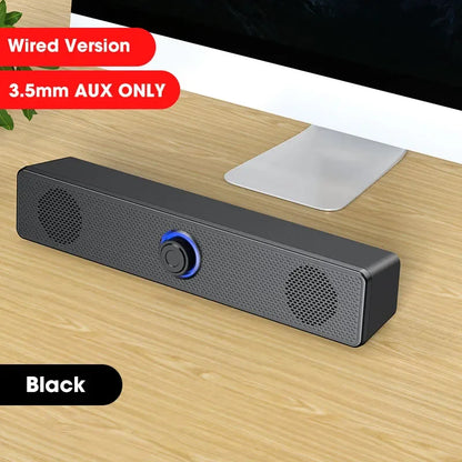 Wired and Wireless Bluetooth PC Soundbar