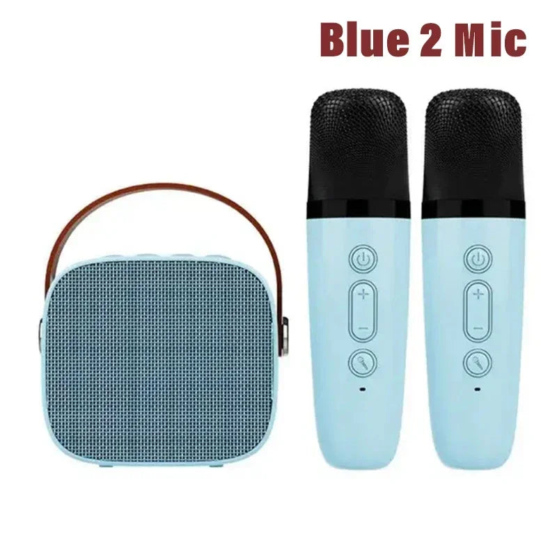 Wireless Dual Microphones Bluetooth KTV Speaker