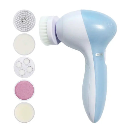 5-in-1 Electric Facial Cleaner for Deep Skin Cleansing