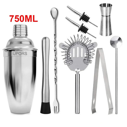 Stainless Steel Cocktail Shaker Mixer, Boston Shaker for Bartenders