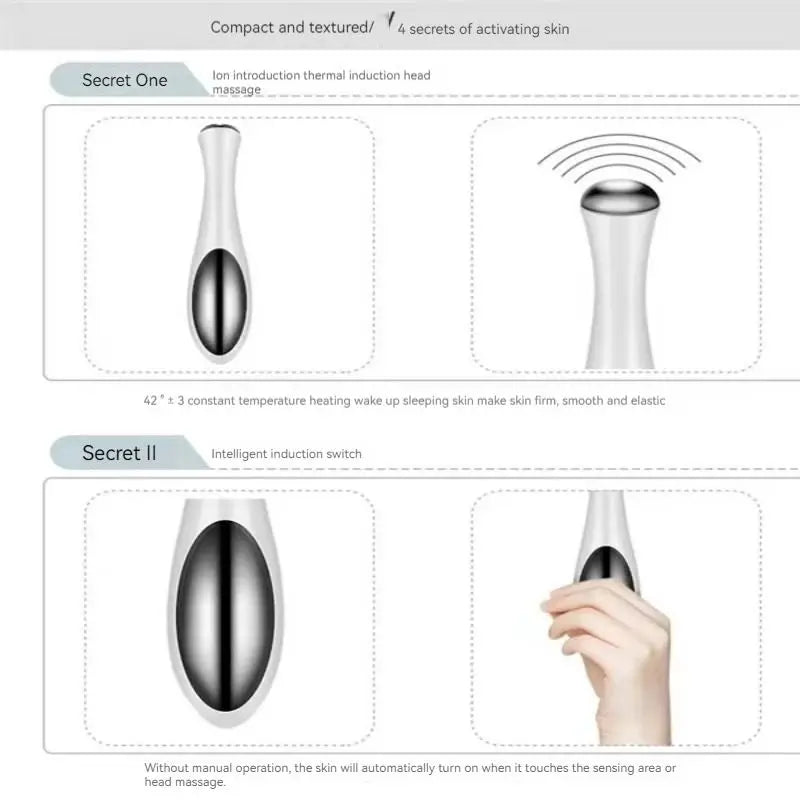 Electric Eye Massager for Reducing Fine Lines and Puffiness