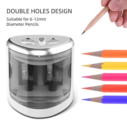 Two-Hole Electric Pencil Sharpener Automatic Switch