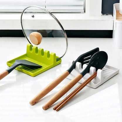 Kitchen Spatula and Pot Lid Rack, Spoon & Chopstick Holder