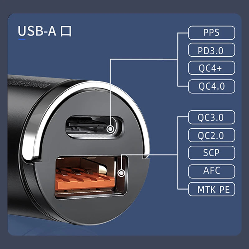 100W Mini Car Charger