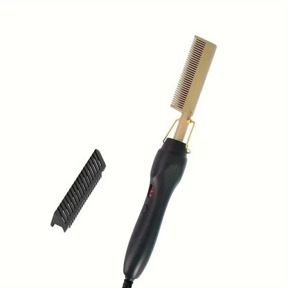 Electric Heated Comb, Hair Straightening Brush, Heating Press Comb