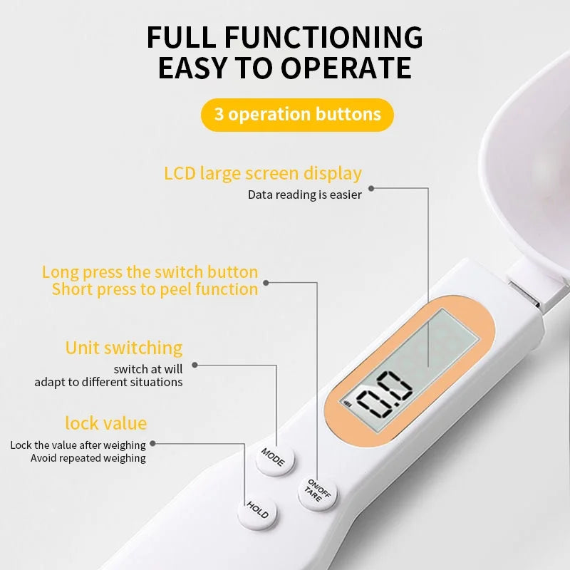 Digital Kitchen Scale 500g, LCD, 0.1g Precision for Food