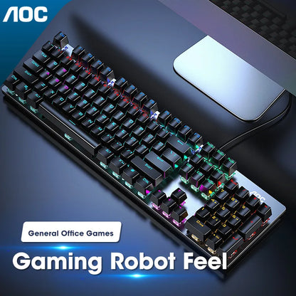 GK410 Hot Swap Mechanical Keyboard with RGB Light for Gaming