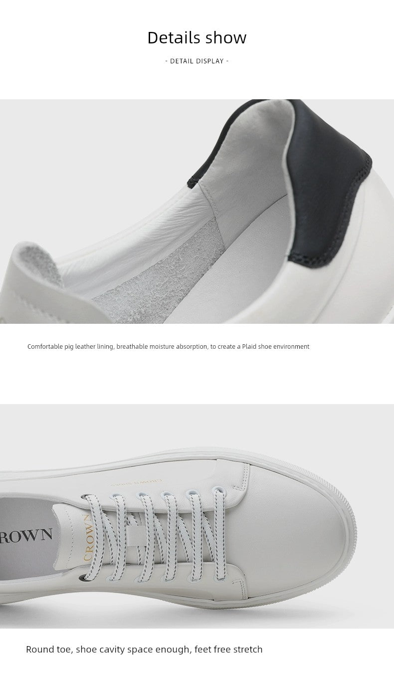 Crown Spring and Autumn Soft Bottom Shock-Absorbing Easiest for Match White Shoes