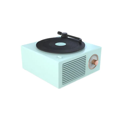 Retro Vinyl Bluetooth Speaker Alarm Clock