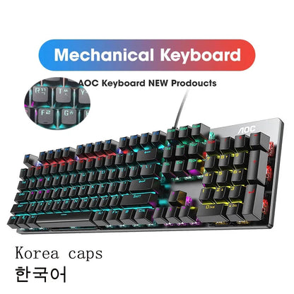 GK410 Hot Swap Mechanical Keyboard with RGB Light for Gaming