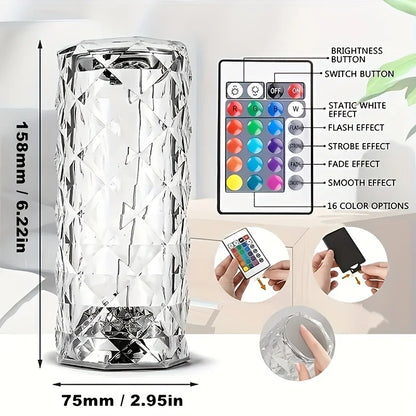 Touch Control Crystal Lamp