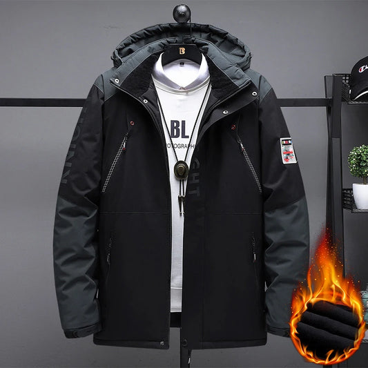 Men's Oversized Waterproof Winter Parka Coat Jacket