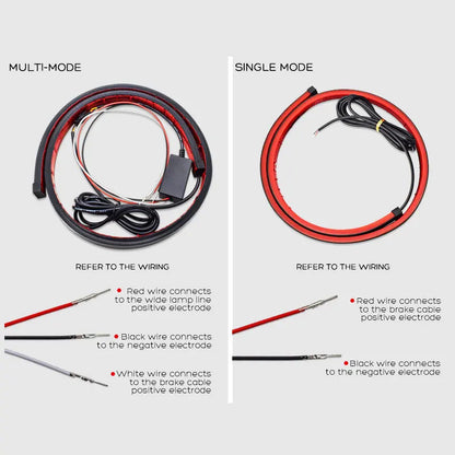 90cm Auto High Mount Brake Stop Lights Car Styling Accessories Additional Brake Lamp Warning Turn Signal LED Strips Waterproof